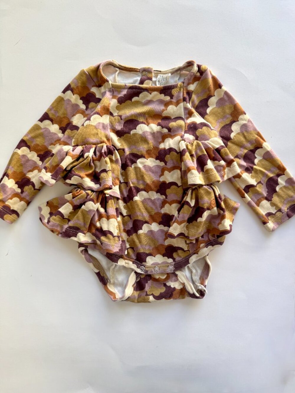 Kate Quinn Retro Cloud Ruffle Bubble Romper 18-24M